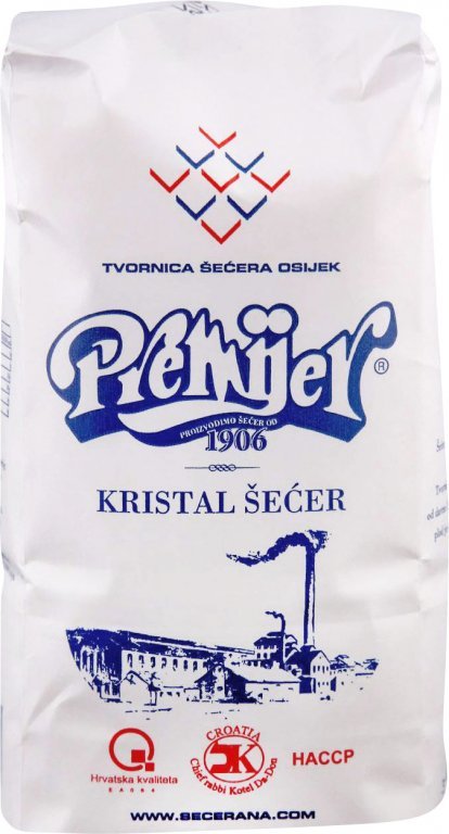 Eszéki fehér kristálycukor 1 kg