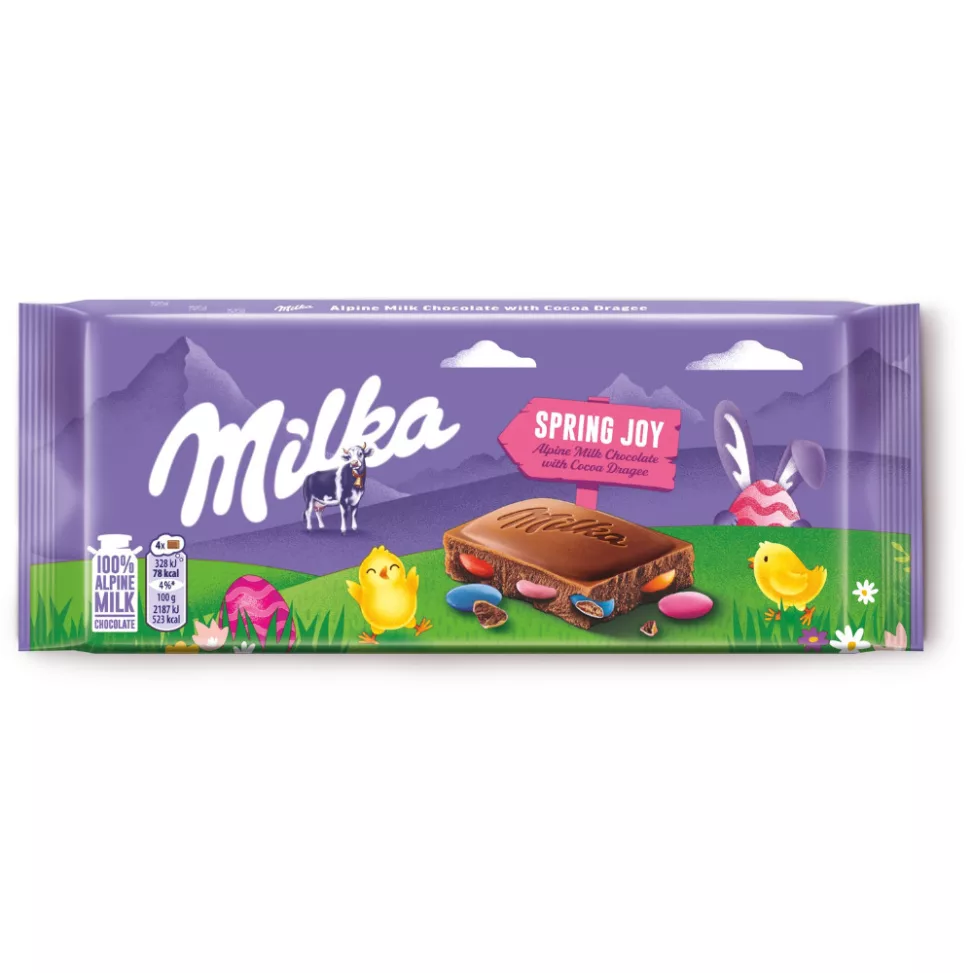 Milka Spring Joy húsvéti táblás tejcsokoládé 90g