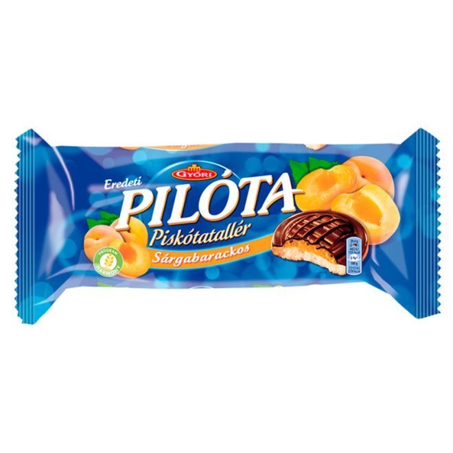 Győri Pilóta Sárgabarackos Piskótatallér 147 G